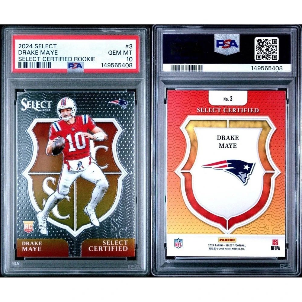 2024 Panini Select Drake Maye Certified Rookie #3 PSA 10 RC